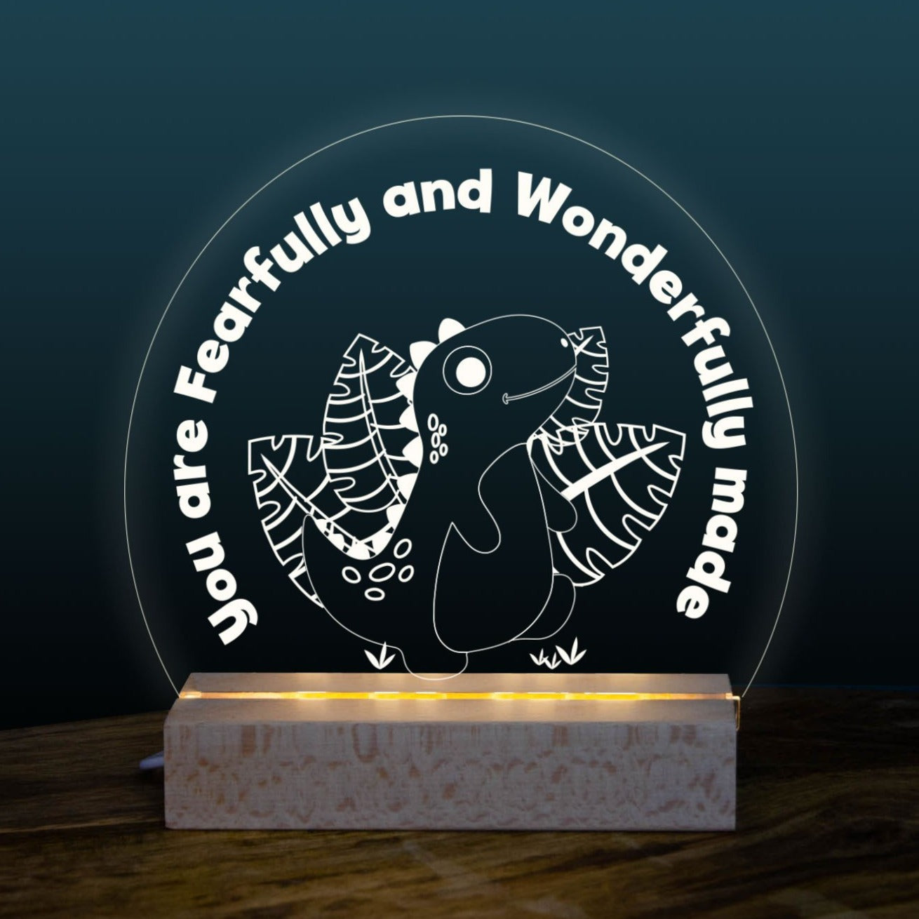 Fearfully & Wonderfully made  Psalm 139 night light design