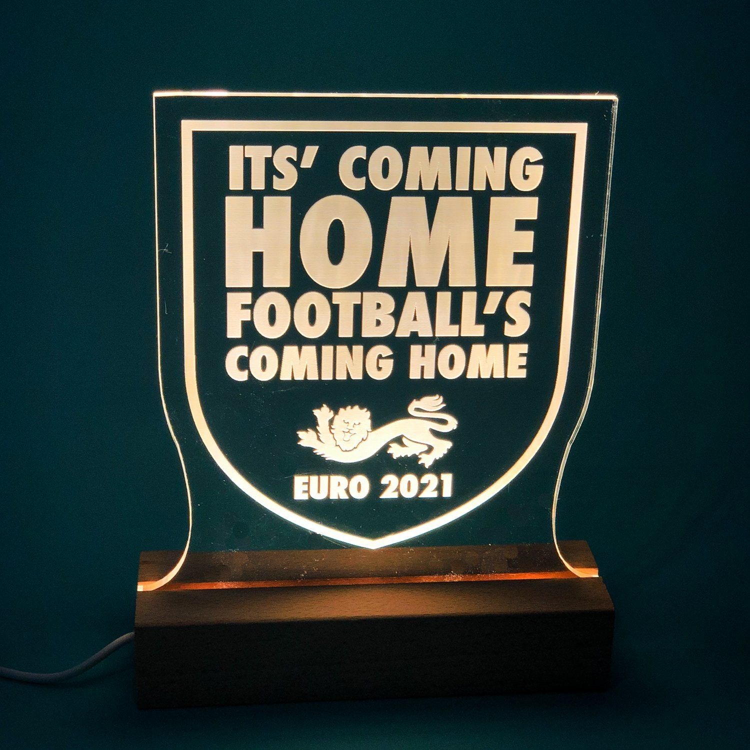 Footballs coming home light