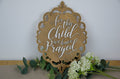 'For This Child We Have Prayed' Wooden Bible Verse Sign - 1 Samuel 1:27