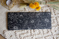 Full floral engraved slate serving platter