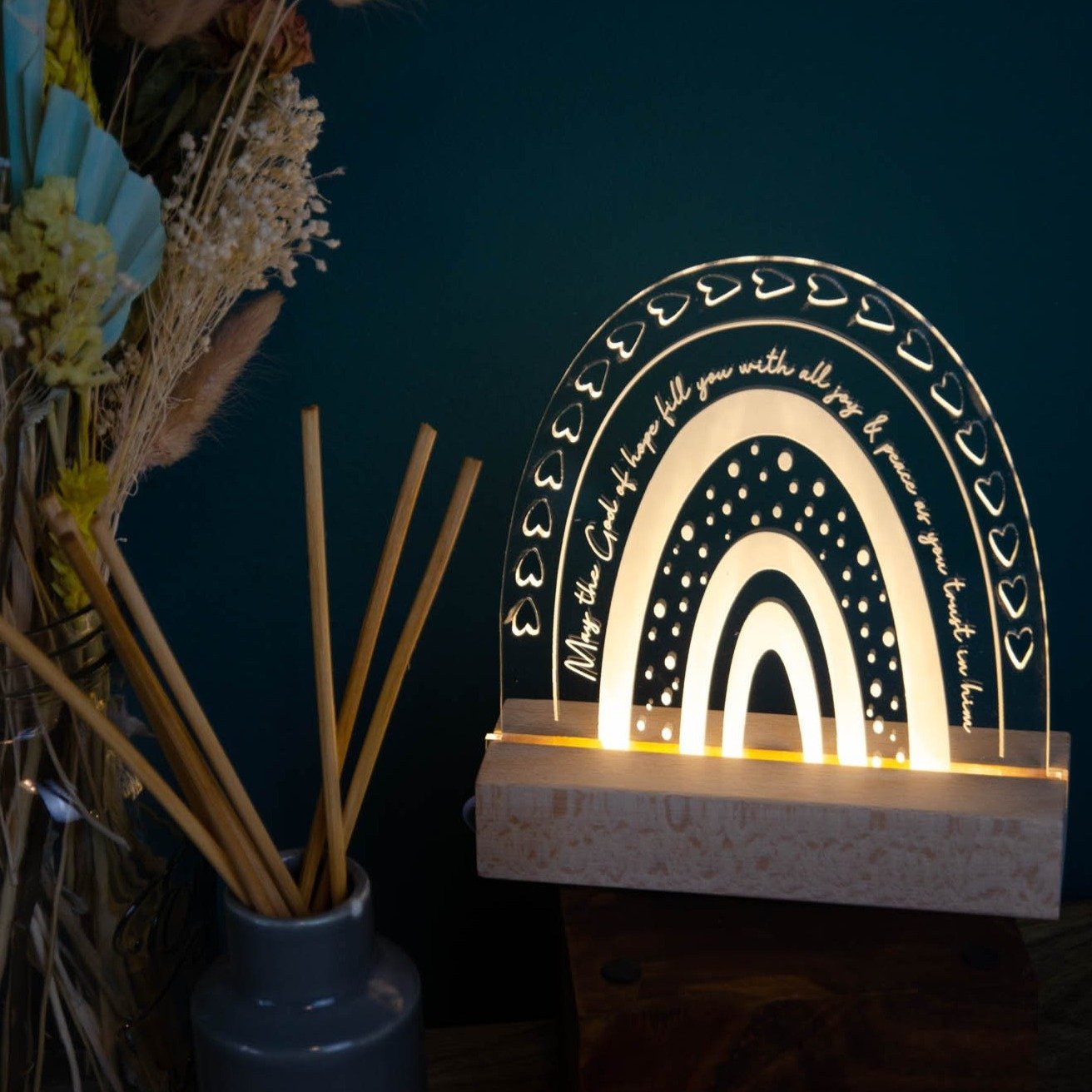 God of Hope night light design