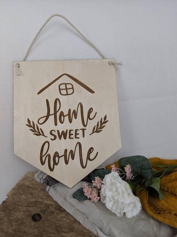 Home Sweet Home Wooden sign - Birch and Tides