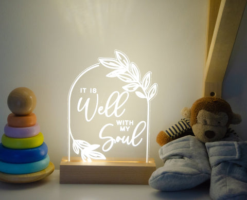It is well with my soul light design - Birch and Tides
