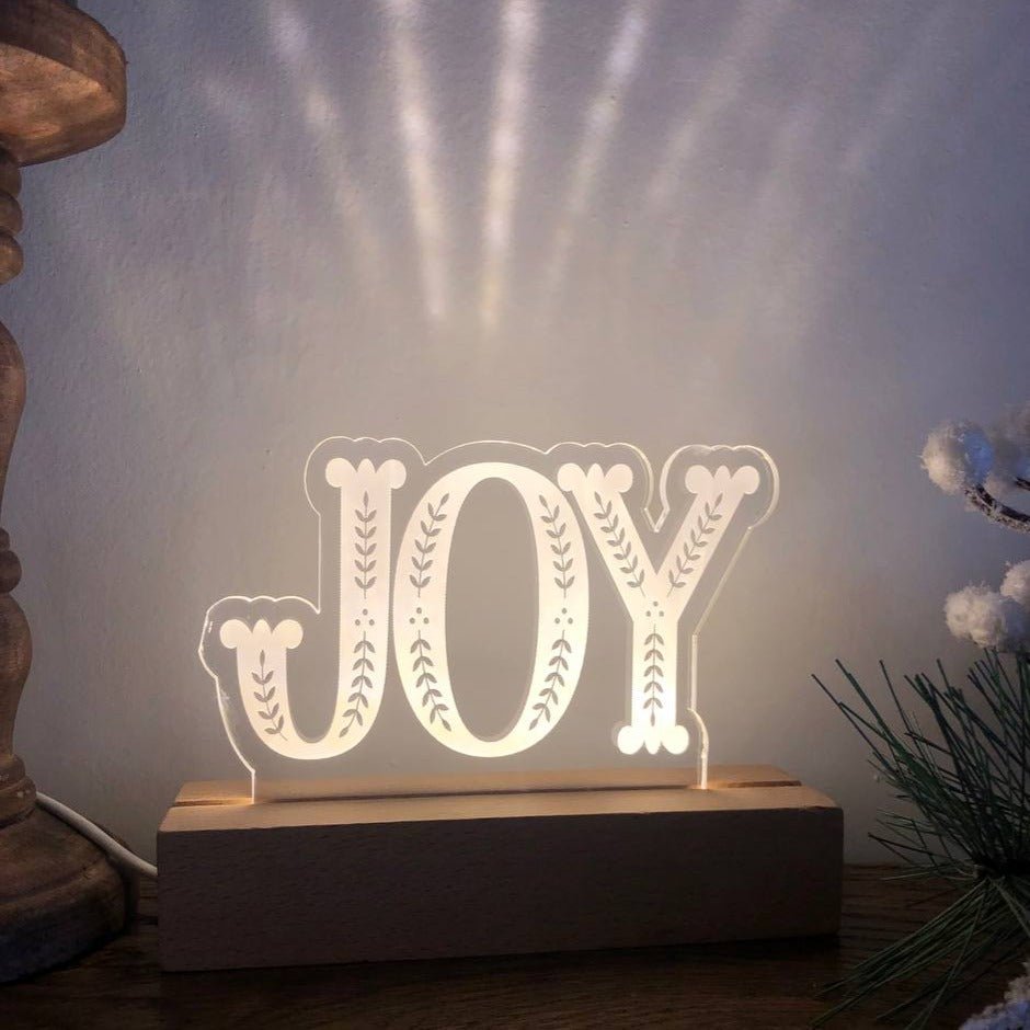 JOY christmas light
