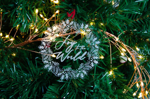 Joy to the World ornament - Birch and Tides