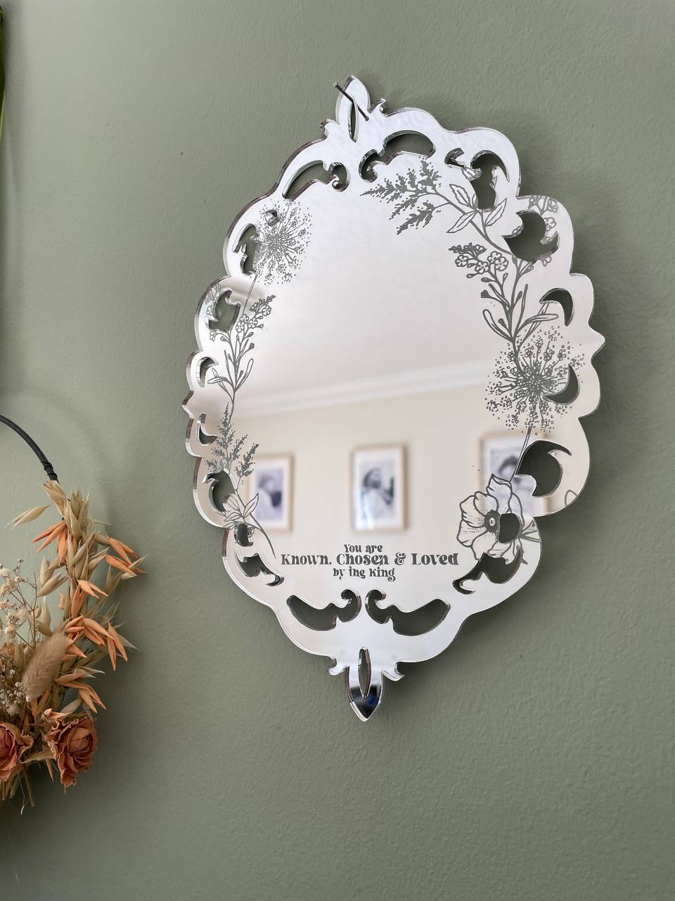 Known, Chosen & Loved wall mirror