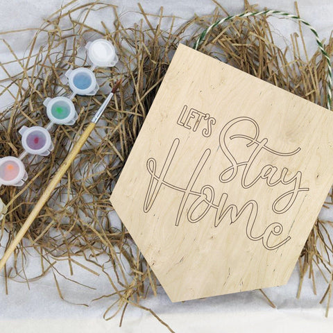 Let's stay home painting banner kit - Birch and Tides