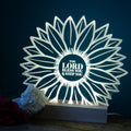 Lord Bless you and keep you sunflower night light design