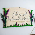 Lord is good his love endures wooden wall sign
