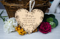 Mother's Day personalised keepsake ornament heart