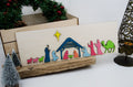 Nativity bright twist christmas wooden sign