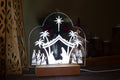Nativity Window engraved light design