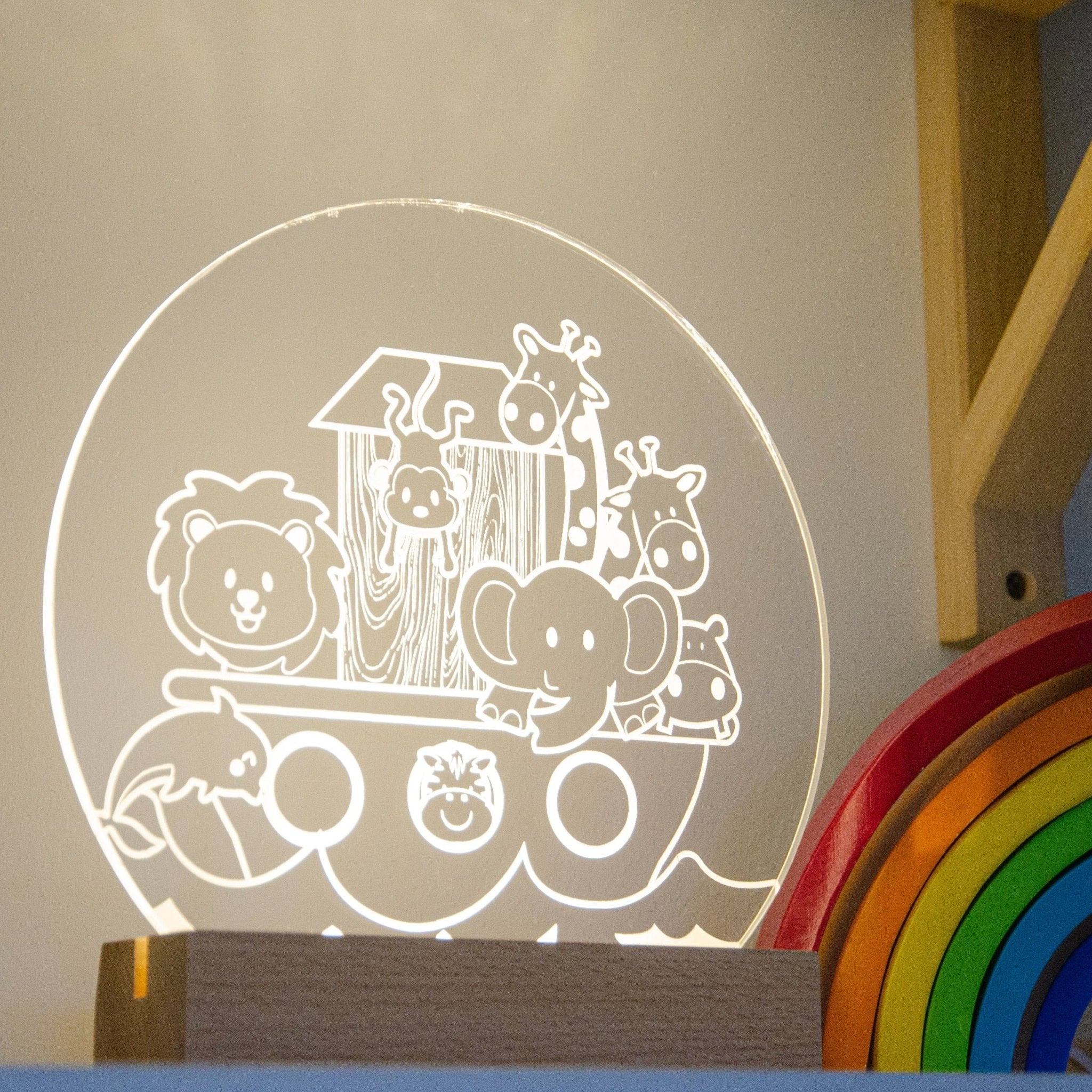 Noahs Ark night light design