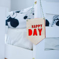 Oh happy day mini wood and felt banner