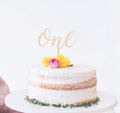 One script birthday cake topper – Birch and Tides