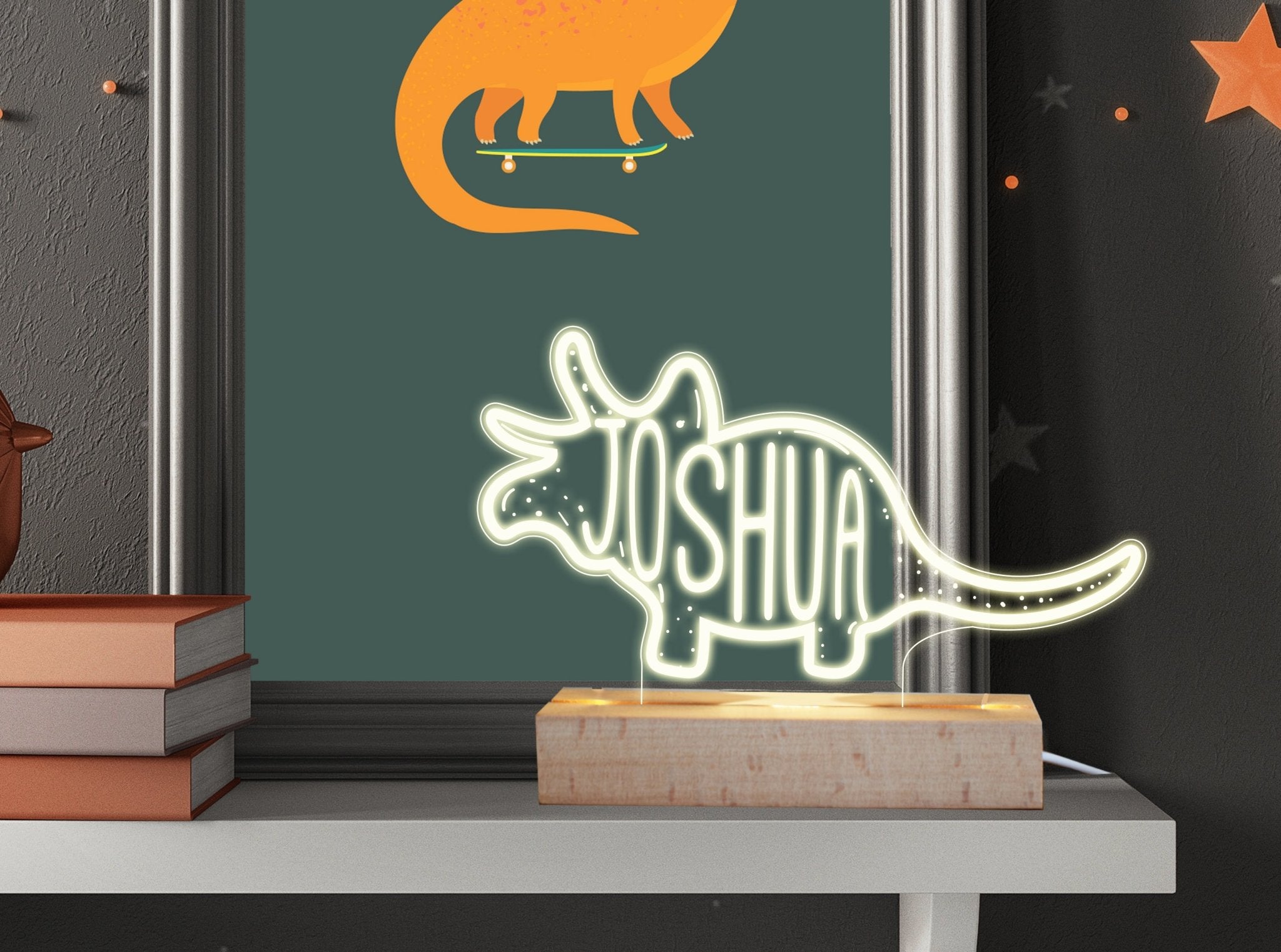 Personalised Dinosaur night light
