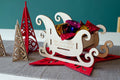 Personalised family treat sleigh Christmas centerpiece