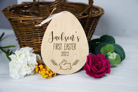 Personalised First easter rabbit tag - Birch and Tides