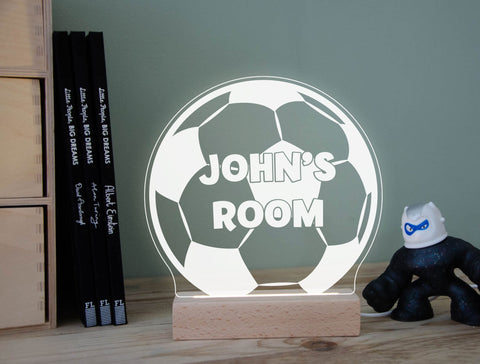 Personalised Football night light - Birch and Tides