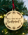 Personalised wooden Bridesmaid proposal gift