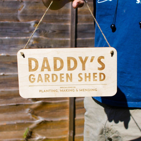 Personalised Wooden Shed sign - Birch and Tides