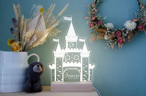 Princess Castle Personalised name LED light - Birch and Tides