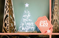 READY MADE We wish you a Merry Christmas Tree engraved light design