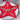Set of 4 Red Felt star placemats - Birch and Tides