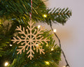 Snowflake set of 4 Christmas ornaments