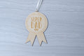 Super dad wooden medal perfect for Fathers Day