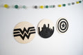 Superhero sign collection wooden sign