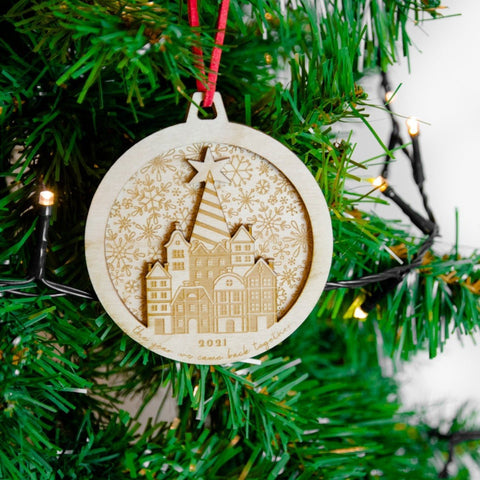 The year we came back together 2021 wooden ornament - Birch and Tides