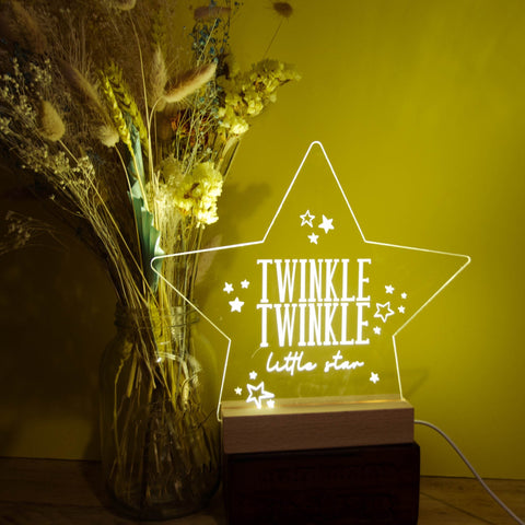 Twinkle Twinkle star night light - Birch and Tides