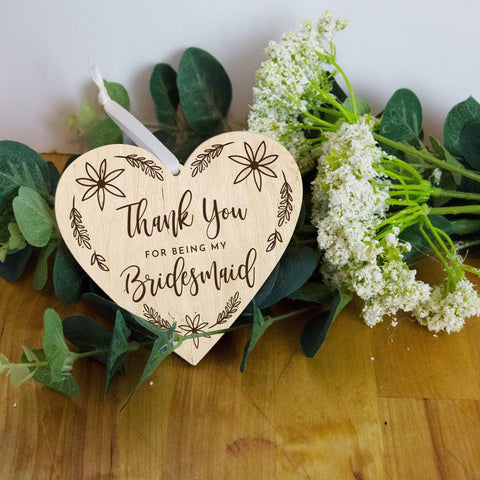 Wooden Bridesmaid thank you gift - Birch and Tides