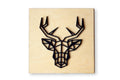Woodland Geometric Deer wall art