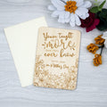 You've taught me more wooden mothers day card